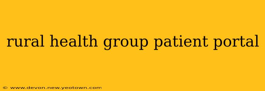 rural health group patient portal
