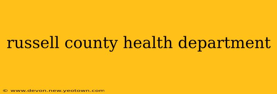 russell county health department