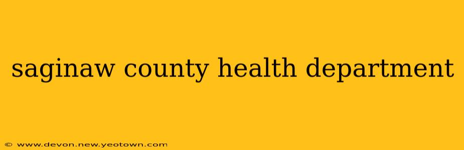 saginaw county health department