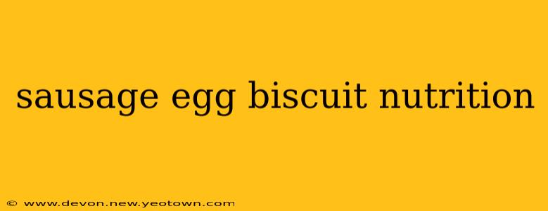 sausage egg biscuit nutrition