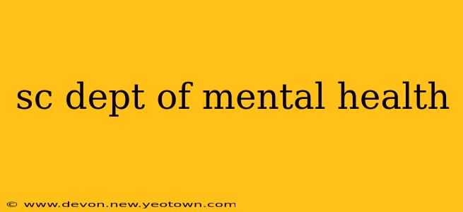 sc dept of mental health