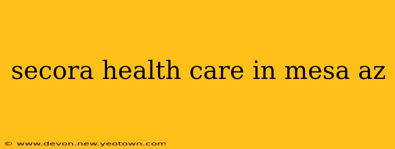 secora health care in mesa az