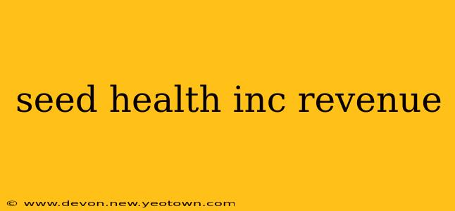 seed health inc revenue