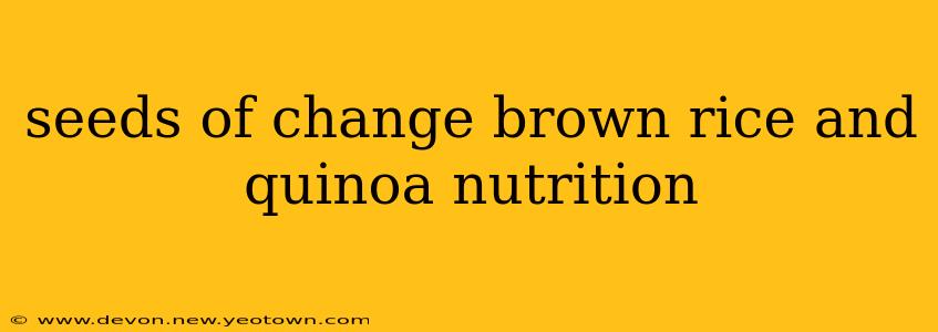 seeds of change brown rice and quinoa nutrition