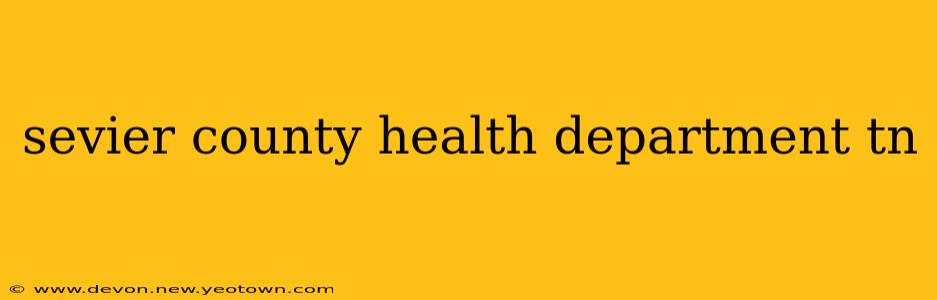 sevier county health department tn