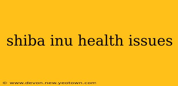 shiba inu health issues