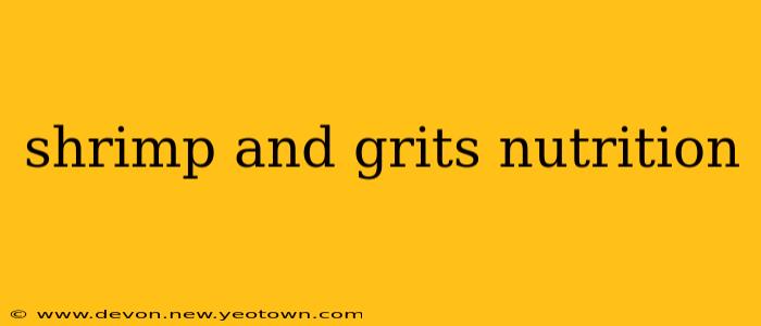 shrimp and grits nutrition