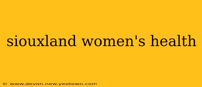siouxland women's health