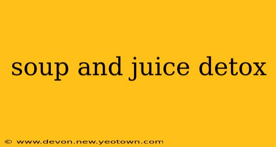soup and juice detox