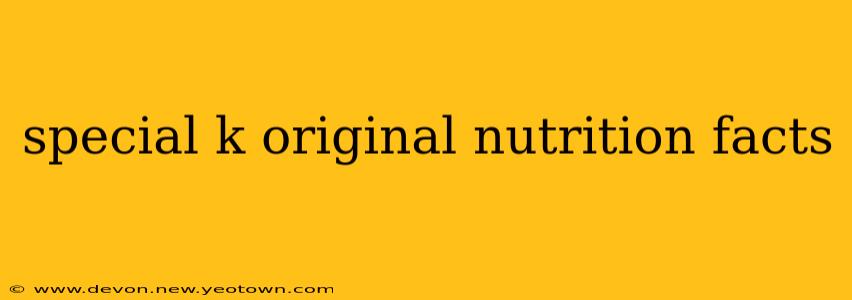 special k original nutrition facts