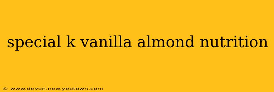 special k vanilla almond nutrition