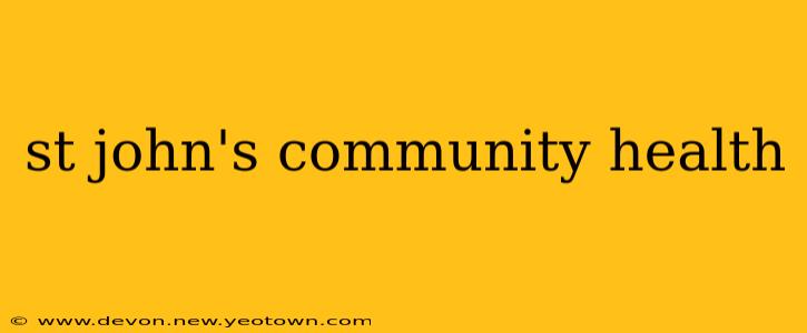 st john's community health