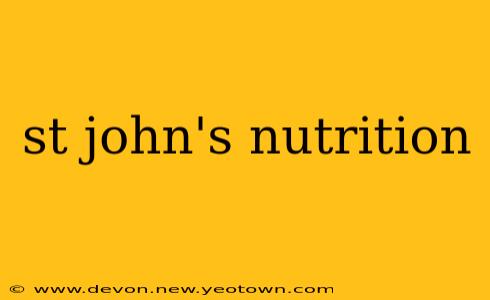 st john's nutrition