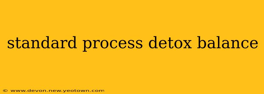 standard process detox balance