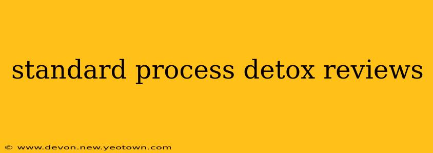 standard process detox reviews