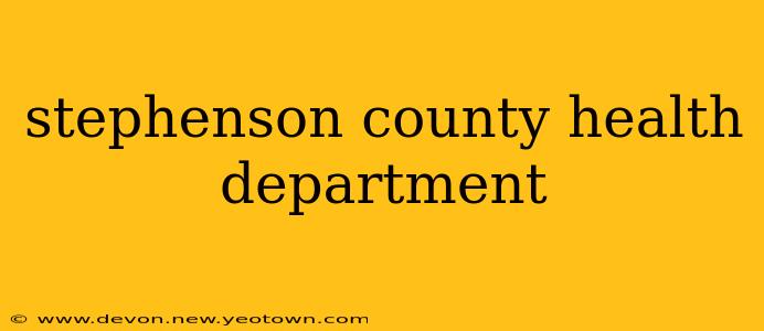 stephenson county health department