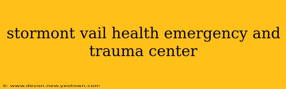 stormont vail health emergency and trauma center