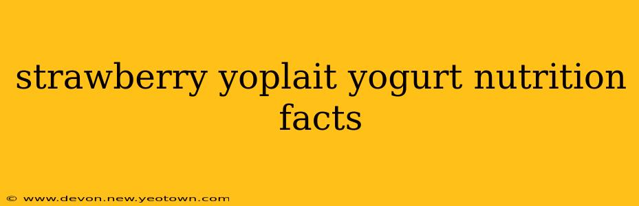 strawberry yoplait yogurt nutrition facts