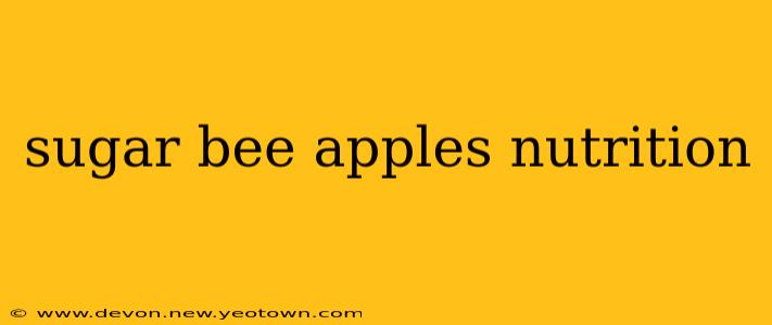 sugar bee apples nutrition