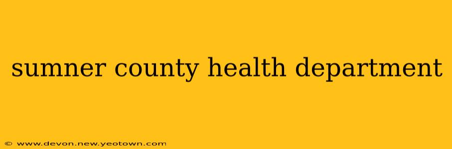 sumner county health department
