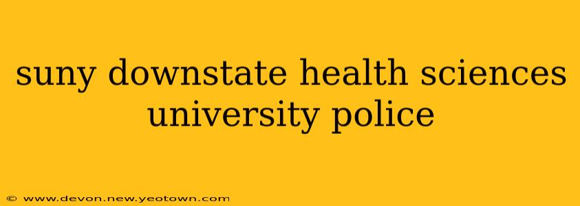 suny downstate health sciences university police