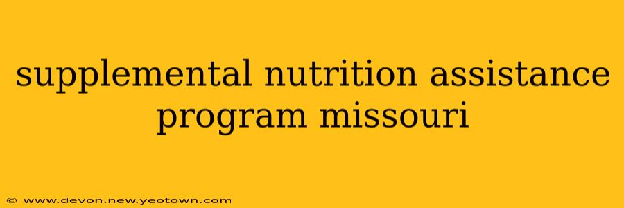 supplemental nutrition assistance program missouri