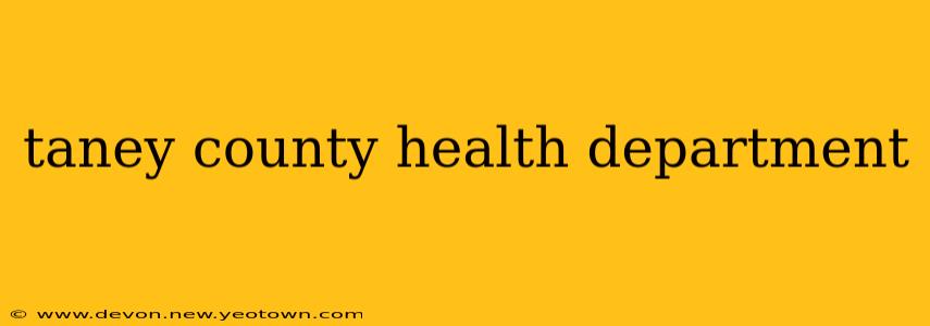 taney county health department