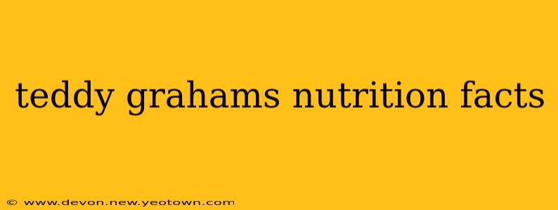teddy grahams nutrition facts