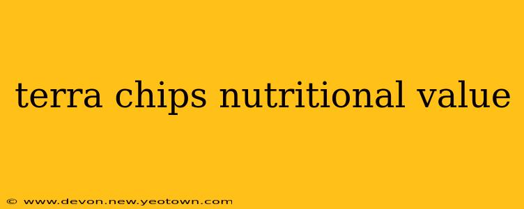 terra chips nutritional value