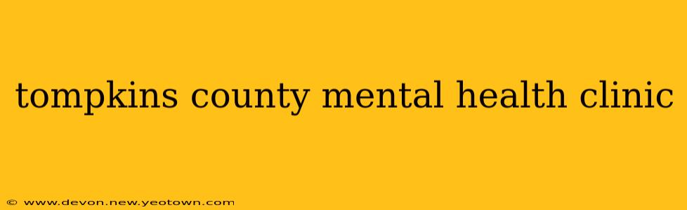 tompkins county mental health clinic