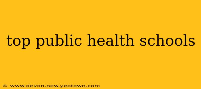 top public health schools