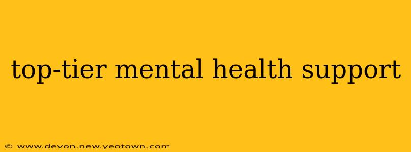top-tier mental health support
