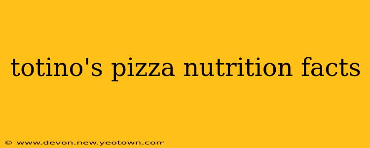 totino's pizza nutrition facts