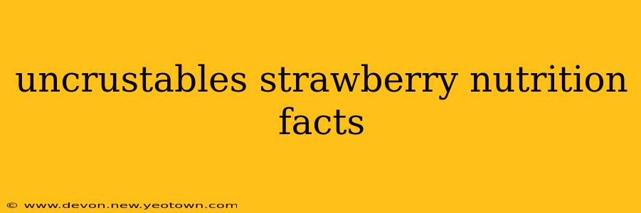 uncrustables strawberry nutrition facts