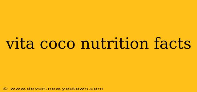 vita coco nutrition facts