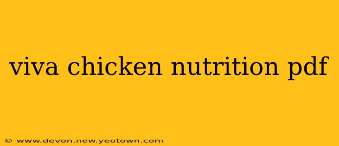 viva chicken nutrition pdf