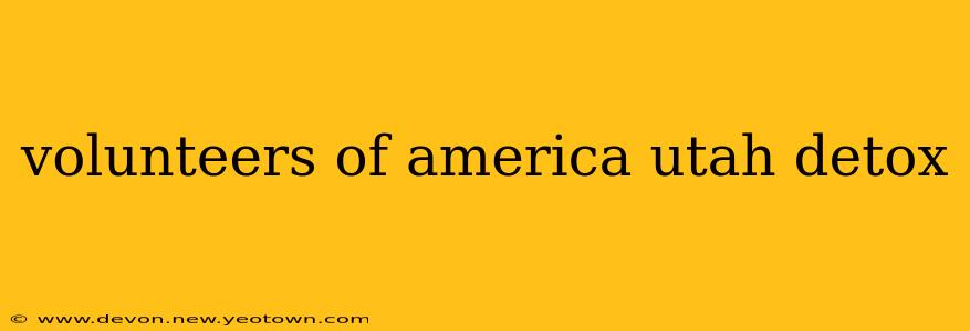 volunteers of america utah detox