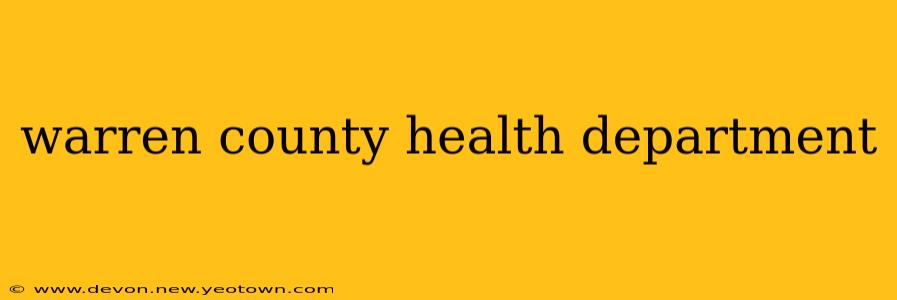 warren county health department