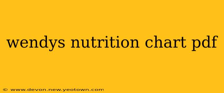 wendys nutrition chart pdf