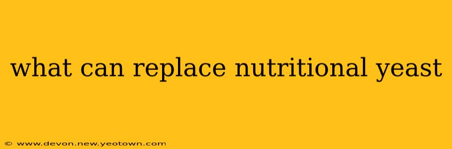 what can replace nutritional yeast