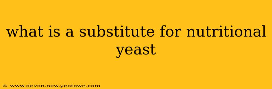 what is a substitute for nutritional yeast