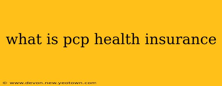 what is pcp health insurance