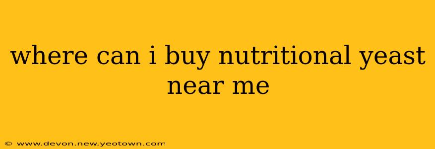 where can i buy nutritional yeast near me