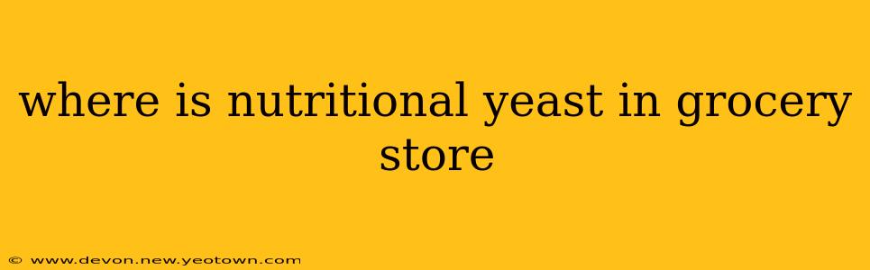 where is nutritional yeast in grocery store