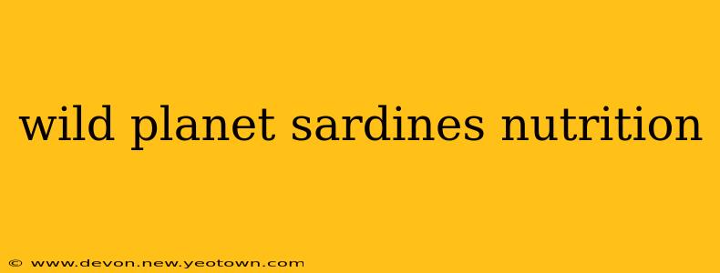 wild planet sardines nutrition