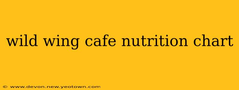 wild wing cafe nutrition chart