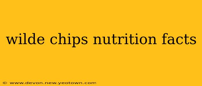 wilde chips nutrition facts