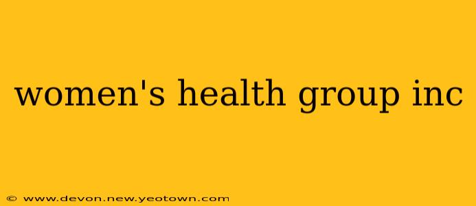 women's health group inc