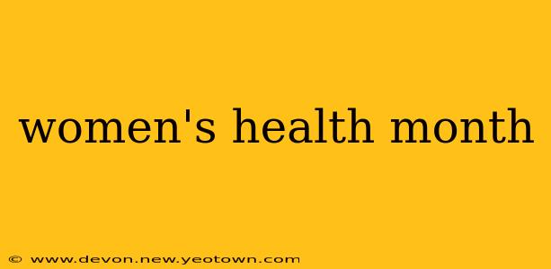 women's health month