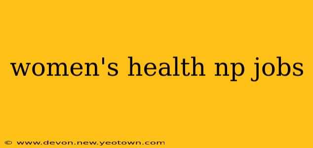 women's health np jobs